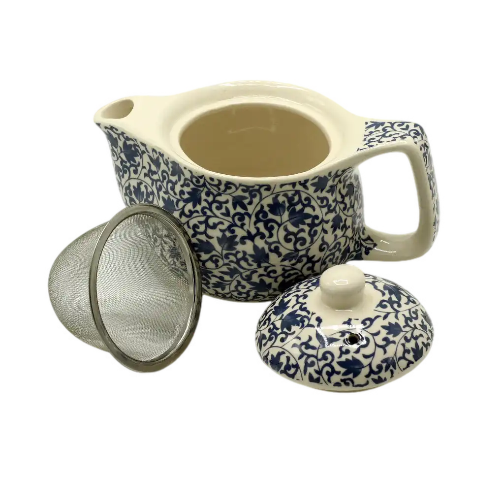 Emmy Jane Small Herbal Teapot with Built In Strainer - Ceramic Diffuser Tea Pot Home & Garden > Kitchen & Dining > Tableware > Coffee Servers & Tea Pots - Teapots > Infuser Teapots > Herbal Tea Makers > Ceramic Teapots emmy-jane-boutique.myshopify.com