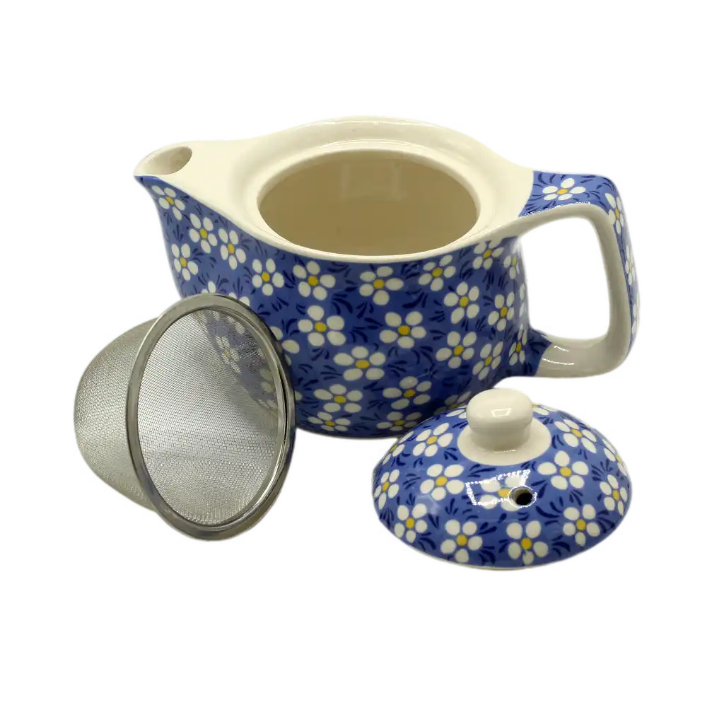 Emmy Jane Small Herbal Teapot with Built In Strainer - Ceramic Diffuser Tea Pot Home & Garden > Kitchen & Dining > Tableware > Coffee Servers & Tea Pots - Teapots > Infuser Teapots > Herbal Tea Makers > Ceramic Teapots emmy-jane-boutique.myshopify.com