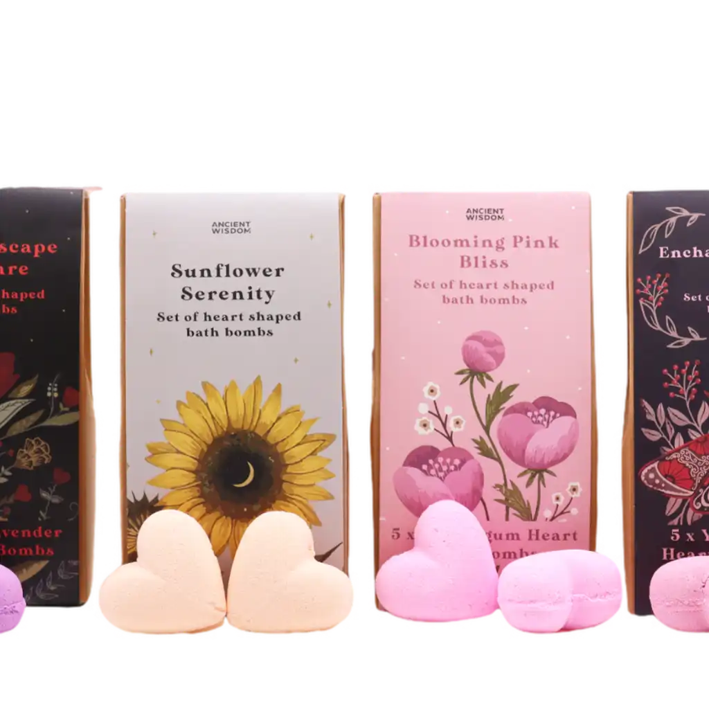 Ancient Wisdom Bath Bombs Gift Sets - Heart Bathbombs - Romantic Gift Sets Health & Beauty > Personal Care > Cosmetics > Bath & Body Gift Sets > Bath Bomb Gift Sets > Heart Bathbombs > Romantic Gift Sets emmy-jane-boutique.myshopify.com