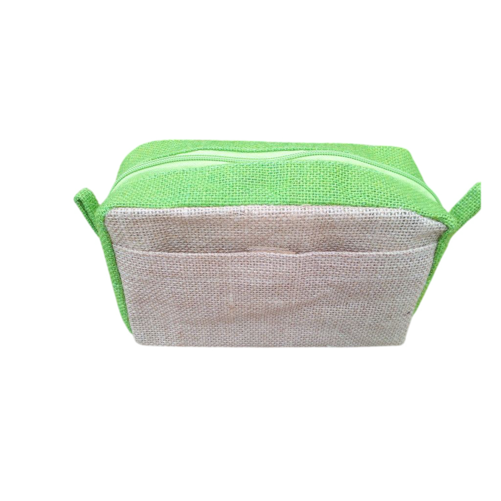 Emmy Jane Boutique Jute Toiletry bags - Natural Green or Lavender