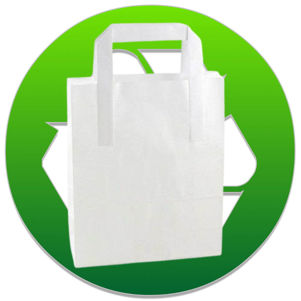 Emmy Jane Boutique Paper Carrier Bags - Recycled & Recyclable - 3 Sizes - White or Brown