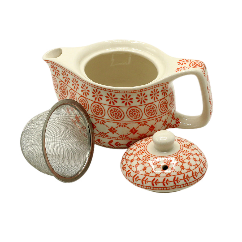 Emmy Jane - Small Herbal Teapot with Built In Strainer - Ceramic Diffuser Tea Pot. This range of sets of teapots is great for brewing your favouite herbal tea and a perfect gift for any tea lover. We have some lovely designs to choose from, and you can make teabag-free tea, and help reduce waste. A perfect housewarming gift.