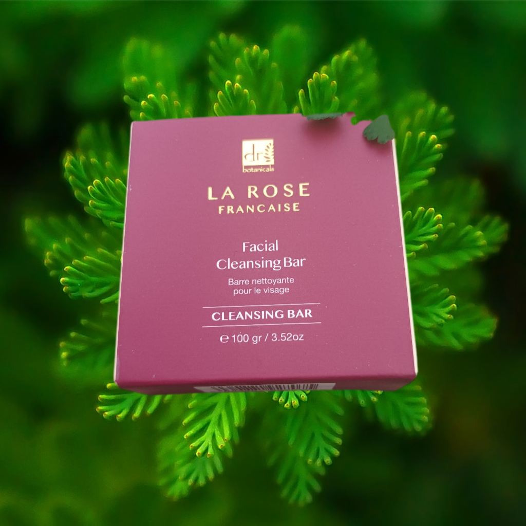 Emmy Jane Boutique - Natural Facial Cleansing Bar - Dr Botanicals - La Rose Francaise - Suitable for all skin types  Natural  Plastic-free  Vegan  Scent Rose.