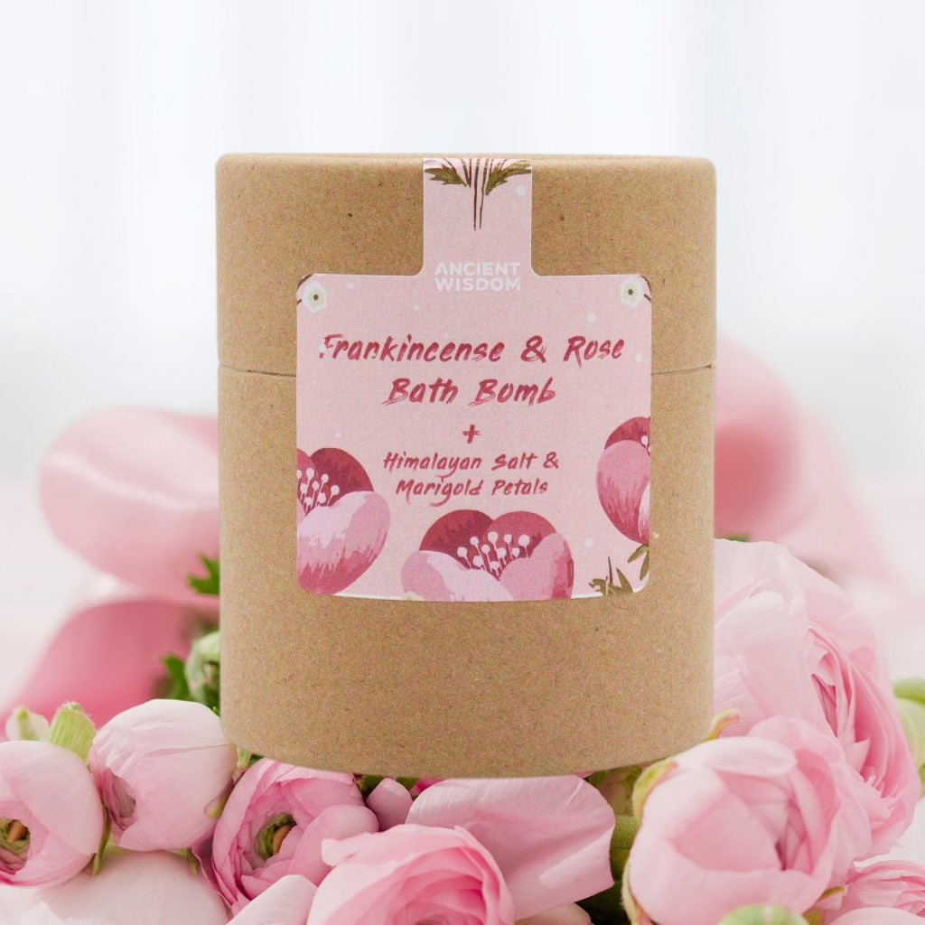 Aromatherapy Bath Bomb Gift - Himalayan Bath Salt Flowers & Essential Oils. Aromatherapy Sets – This set features a Bath Bomb, Himalayan Bath Salt, and charming Flower Petals, neatly packaged in an eco-friendly cardboard tube.