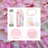 Emmy Jane Boutique - Rose Quartz Gift Set - Birthdays Mother's Day Anniversaries & Valentines. This lovely gift set includes 1 x Rose Quartz Crystal Heart Stone, 1 x Rose Quartz Crystal Bracelet, 1 x Rose Quartz Face Roller and 1 x Rose Quartz Purifying Glass Water Bottle.
