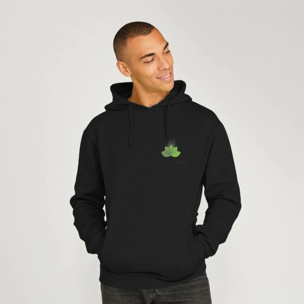 Ejb eco Mens Organic Cotton Hoodie - Vegan Friendly - Black