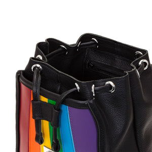 Leather Backpack - Pride Rainbow-3