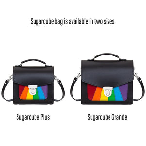 Handmade Leather Sugarcube Handbag - Pride-3