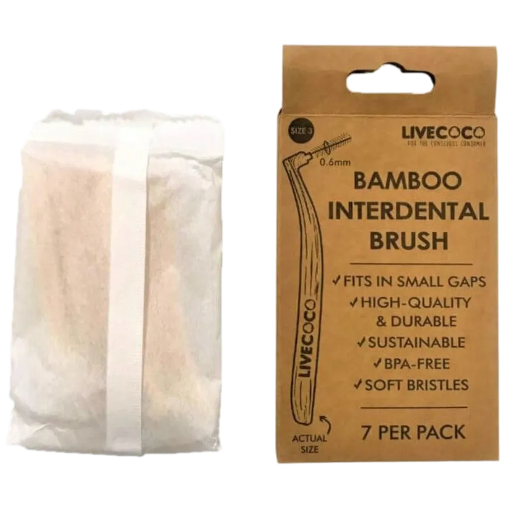 Emmy Jane Boutique Bamboo Interdental Brushes (Reusable-7 pack)