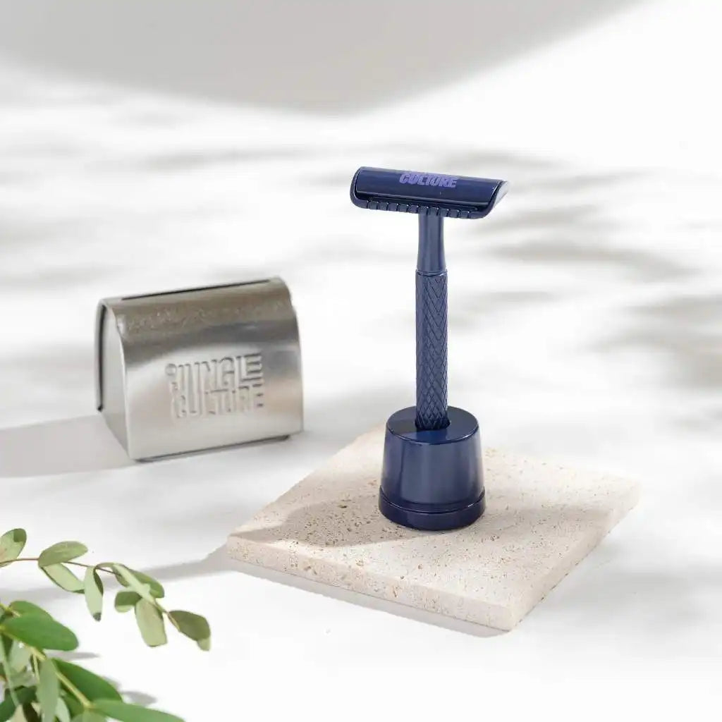 Jungle Culture Eco-Friendly Safety Razors With 10x Razor Blades - Ethical Shaving Health & Beauty > Personal Care > Shaving & Grooming > Razors & Razor Blades > Eco-Friendly Razors > Zero Waste Razors emmy-jane-boutique.myshopify.com