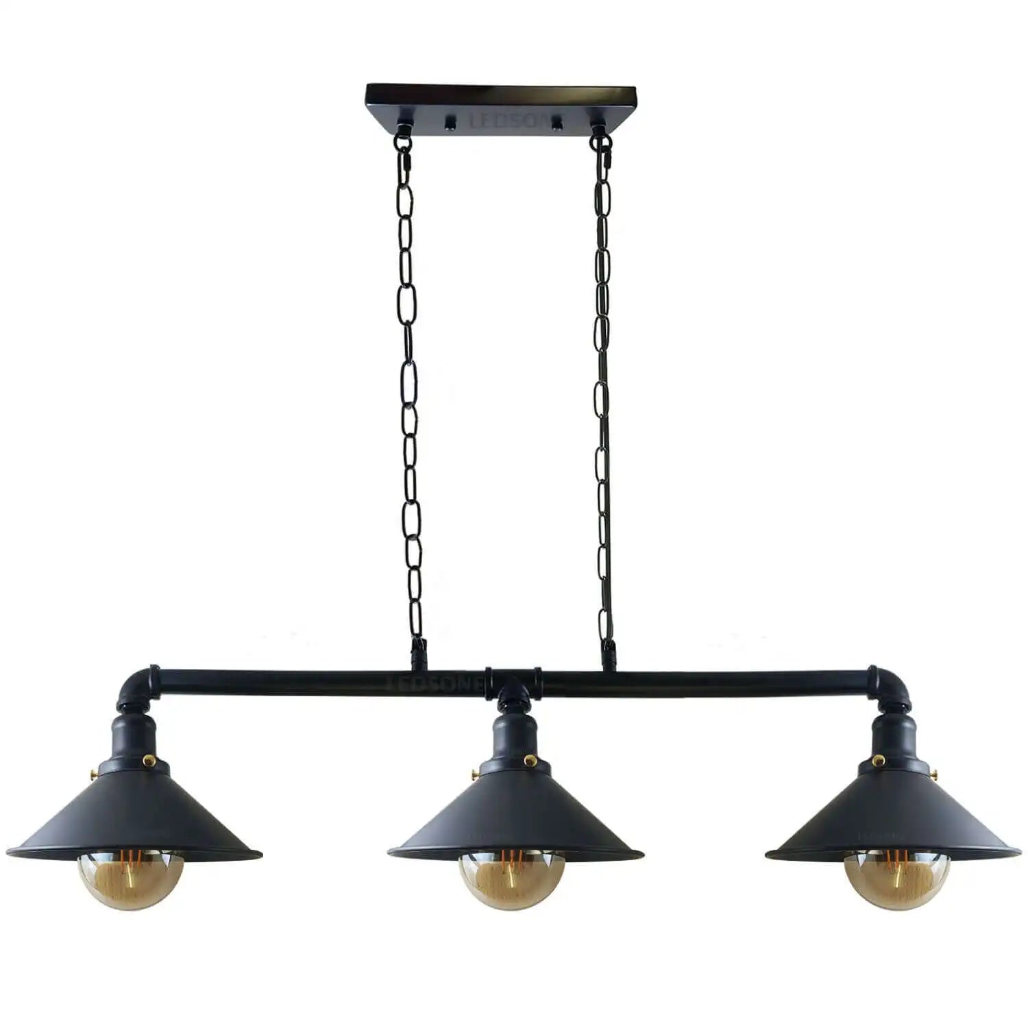 LEDSone Pipe Ceiling Lighting Steampunk Lamp Shades 3 Way Vintage Lighting Fixture Home & Garden > Lighting > Lighting Fixtures > Ceiling Light Fixtures > Ceiling Lights > Metal Ceiling Lights > Pendant Lights emmy-jane-boutique.myshopify.com