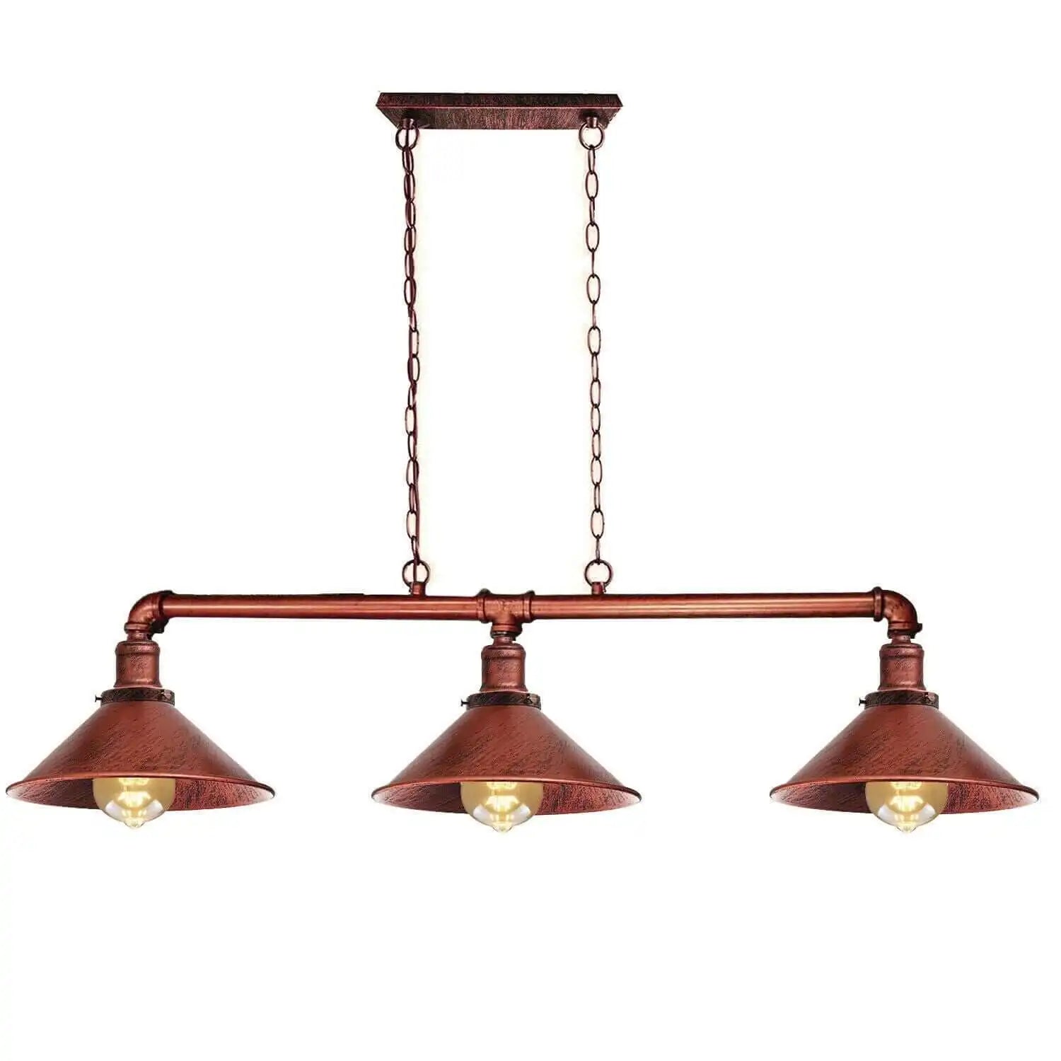 LEDSone Pipe Ceiling Lighting Steampunk Lamp Shades 3 Way Vintage Lighting Fixture Home & Garden > Lighting > Lighting Fixtures > Ceiling Light Fixtures > Ceiling Lights > Metal Ceiling Lights > Pendant Lights emmy-jane-boutique.myshopify.com