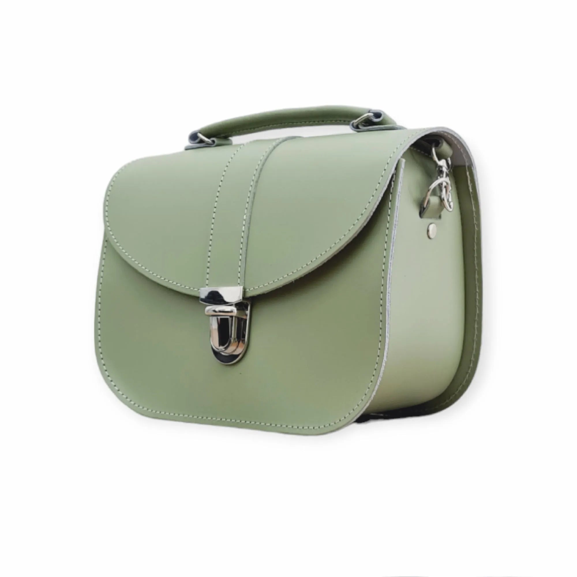 Zatchels Olympia Handmade Leather Bag - Sage Green Cross Body Bag emmy-jane-boutique.myshopify.com