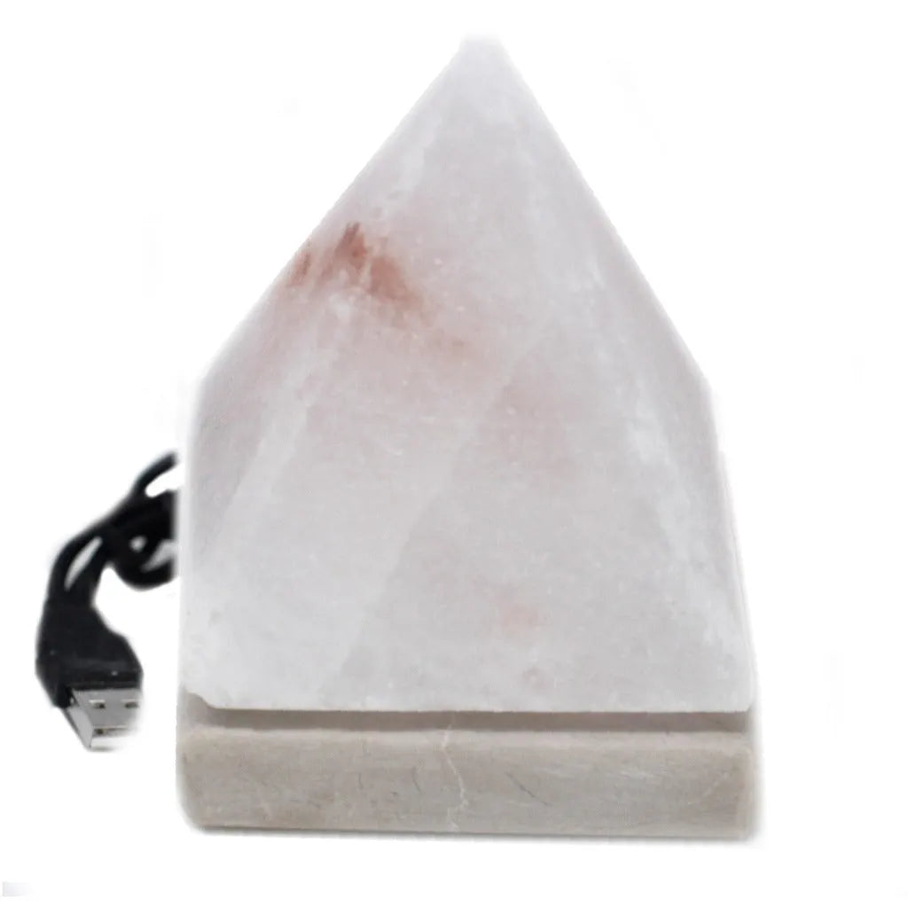 Emmy Jane Himalayan Salt Desk Lamp - 9 cm USB Ball & Pyramid - White Home & Garden > Lighting > Lamps >Himalayan Salt Desk Lamp emmy-jane-boutique.myshopify.com