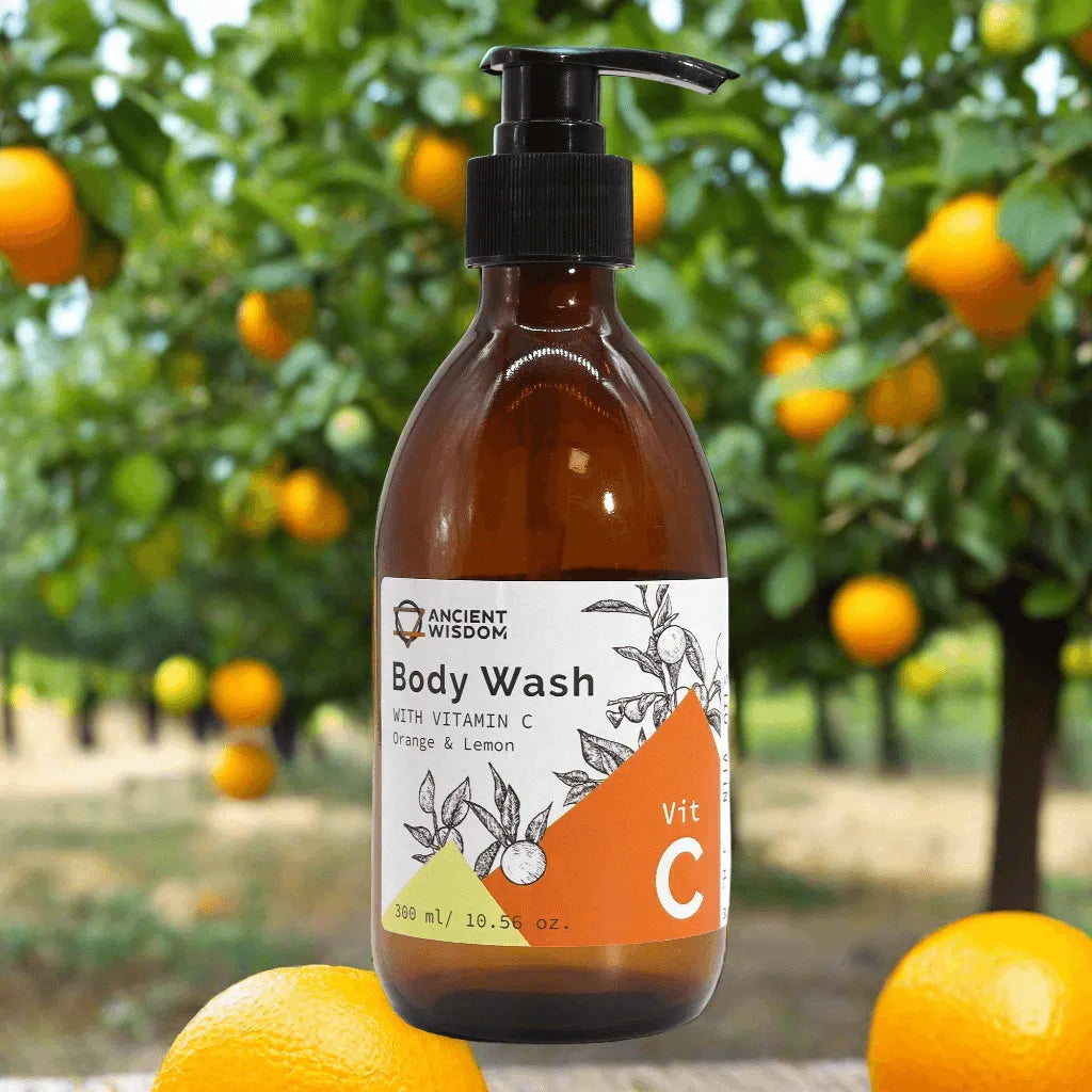 Ancient Wisdom Aromatherapy Body Wash with Vitamin C – Orange & Lemon Health & Beauty > Personal Care > Cosmetics > Bath & Body > Body Wash > Aromatherapy Hand & Body Wash > Essential Oil Body Wash emmy-jane-boutique.myshopify.com
