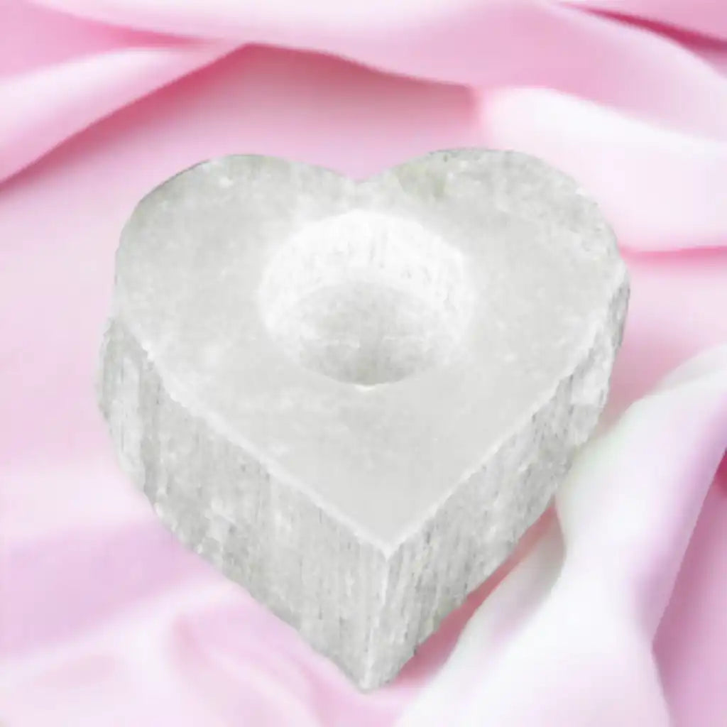 Emmy Jane Natural Selenite Crystal Candle Tealight Holders - 6 Styles & Sizes Home & Garden > Decor > Home Fragrance Accessories > Candle Holders > Tealight Holders > Natural Selenite Crystal Candle Holders emmy-jane-boutique.myshopify.com