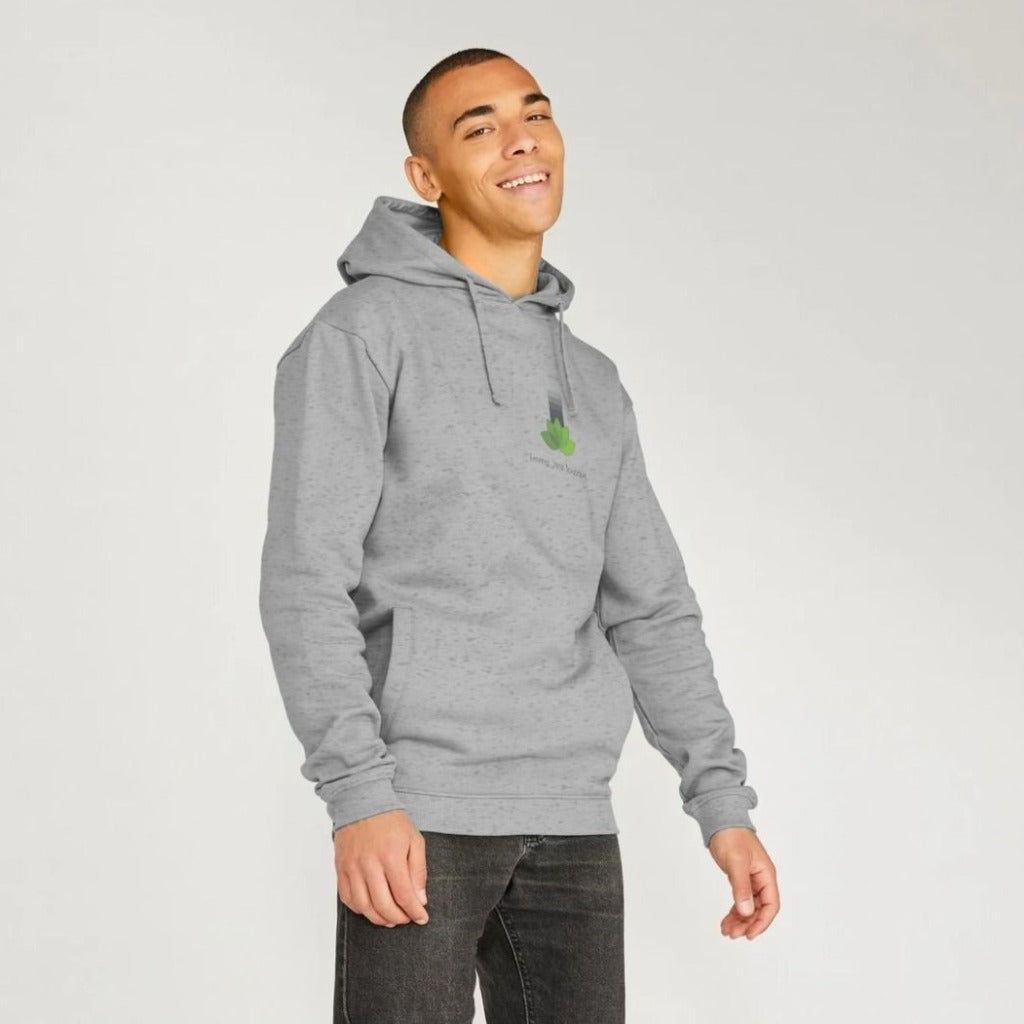 Grey Ejb eco Mens Organic Cotton Hoodie - Vegan Friendly