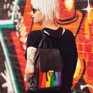 Leather Backpack - Pride Rainbow-4