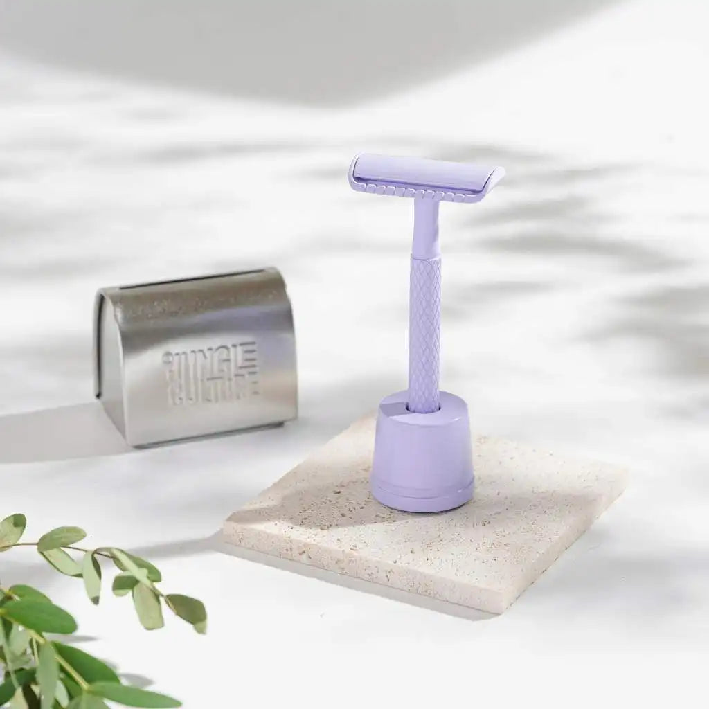 Jungle Culture Eco-Friendly Safety Razors With 10x Razor Blades - Ethical Shaving Health & Beauty > Personal Care > Shaving & Grooming > Razors & Razor Blades > Eco-Friendly Razors > Zero Waste Razors emmy-jane-boutique.myshopify.com