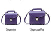Handmade Leather Sugarcube Handbag - Purple-4