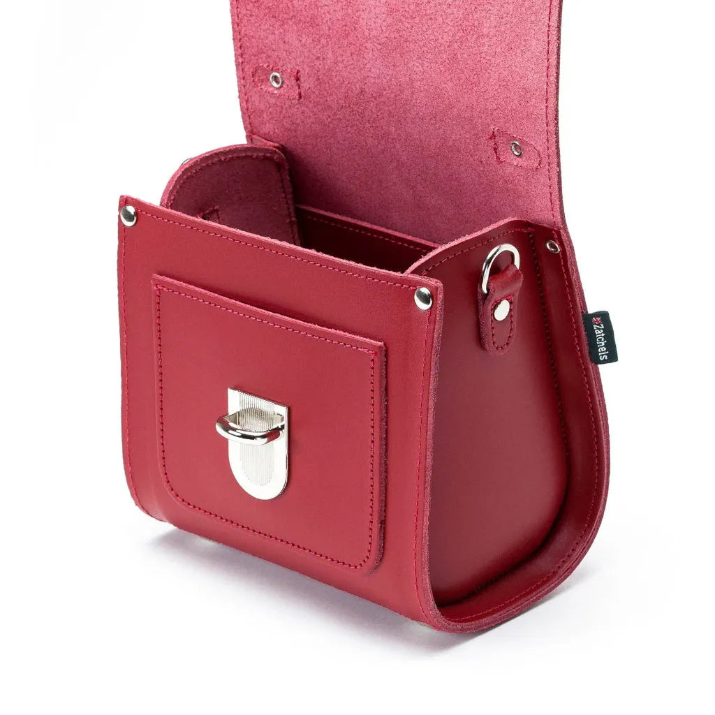 Zatchels Handmade Leather Sugarcube Handbag Red - Made To Order Clothing & Accessories > Handbags, Wallets & Cases > Handbags > Handmade Handbags > Leather Handbags > Handmade Leather Sugarcube Handbag Red emmy-jane-boutique.myshopify.com
