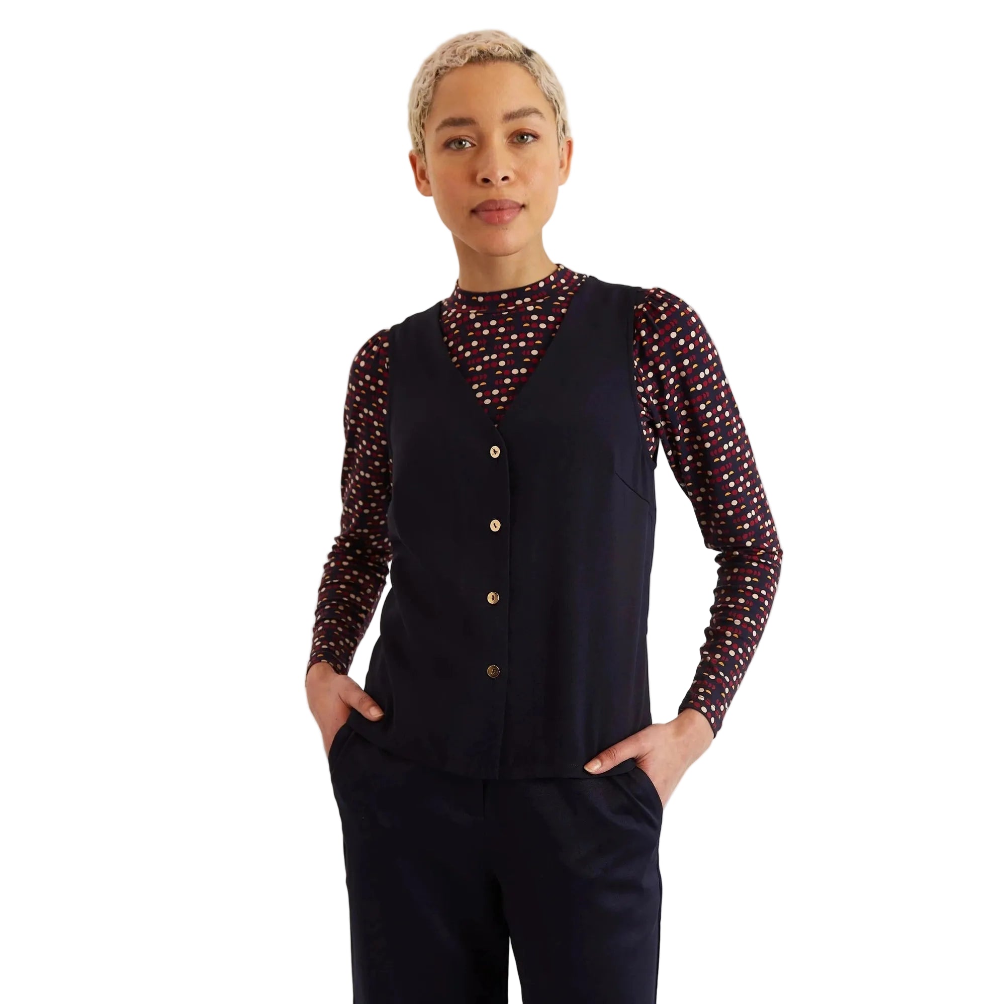 sustainable women’s waistcoat