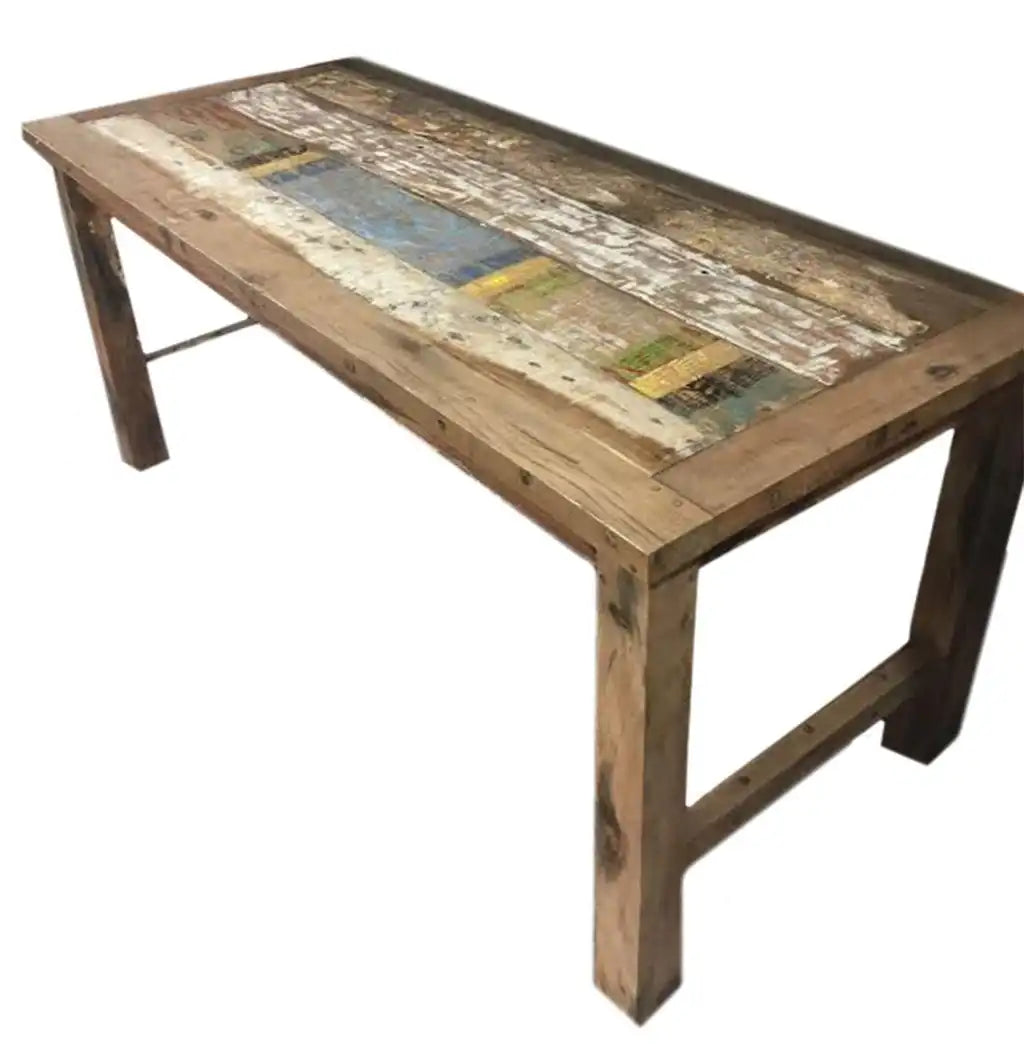 Ancient Wisdom Recycled Teakwood Dinning Table 1.8 m - Wooden Dining Table Furniture > Tables > Kitchen & Dining Room Tables > Recycled Tables > Teakwood Dinning Tables 1.8 m emmy-jane-boutique.myshopify.com