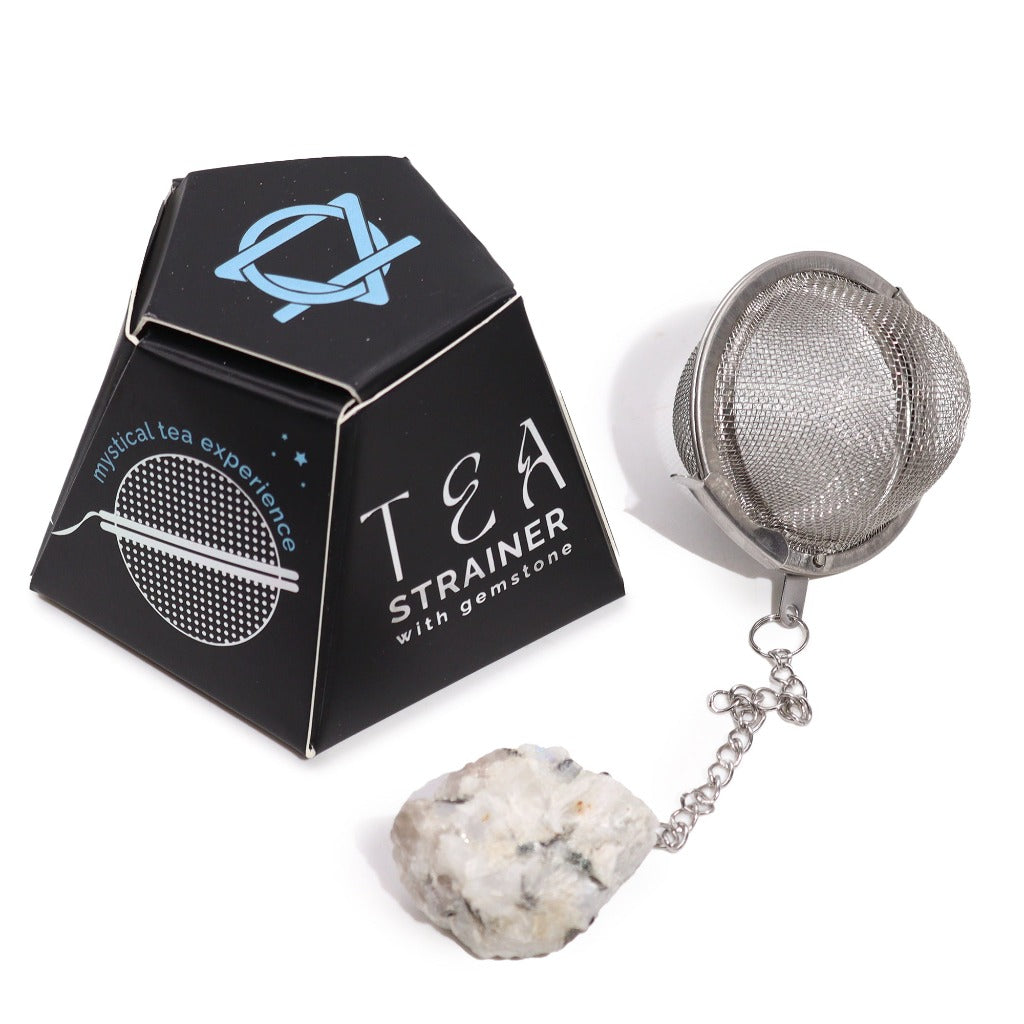 Emmy Jane - Ancient Wisdom Tea Strainer - Raw Gemstone Stainless Steel Tea Strainer- Tea Gift.Are you ready to add a touch of enchantment and elegance to your tea or gemstone collection? Look no further! Our captivating Raw Gemstone Tea Strainers are the perfect addition to your tea-drinking routine. These enchanting accessories are not only a great gift for gemstone connoisseurs but also make for a stunning addition to any tea lover's collection. They are a true fusion of elegance and functionality!