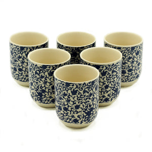 Emmy Jane - Herbal Tea Cups - Set of 6 Ceramic Cups - 5 Designs . These lovely little herbal teacups would make a great housewarming or wedding gift, especially when teamed with our matching teapots and artisan tea blends. Set of 6 cups 5 Designs Matching herbal teapots available.