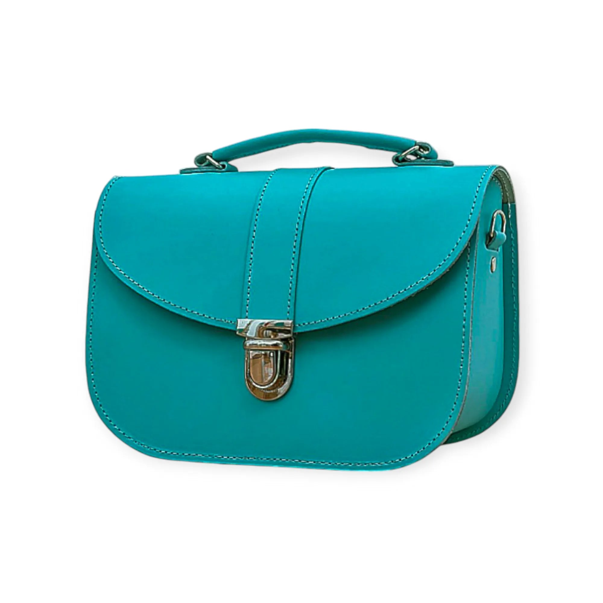 Zatchels Olympia Handmade Leather Bag - Teal Cross Body Bag emmy-jane-boutique.myshopify.com