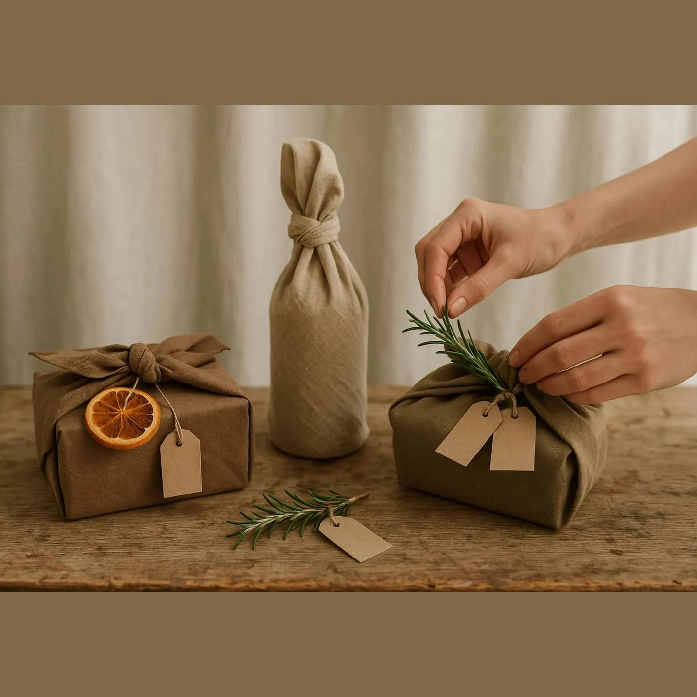 Furoshiki Fabric Gift Wrap for Reusable Gift Wrapping