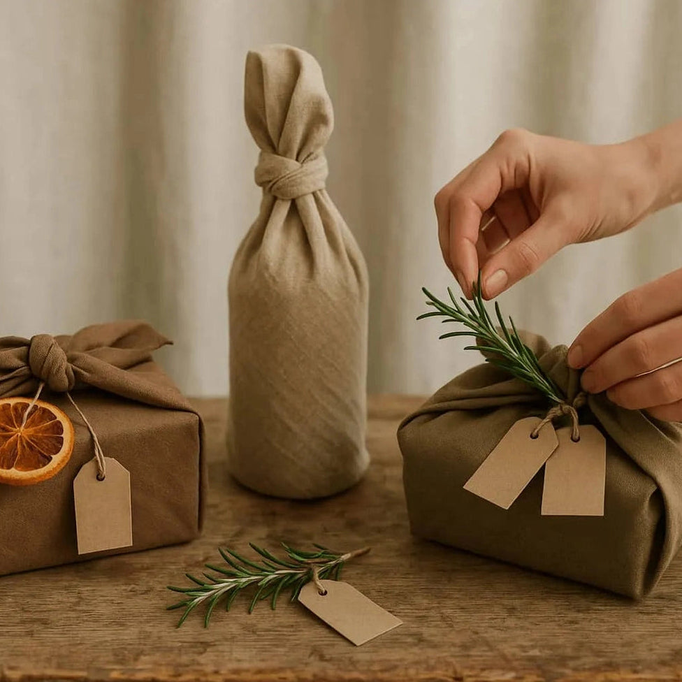 Furoshiki Fabric Gift Wrap for Reusable Gift Wrapping