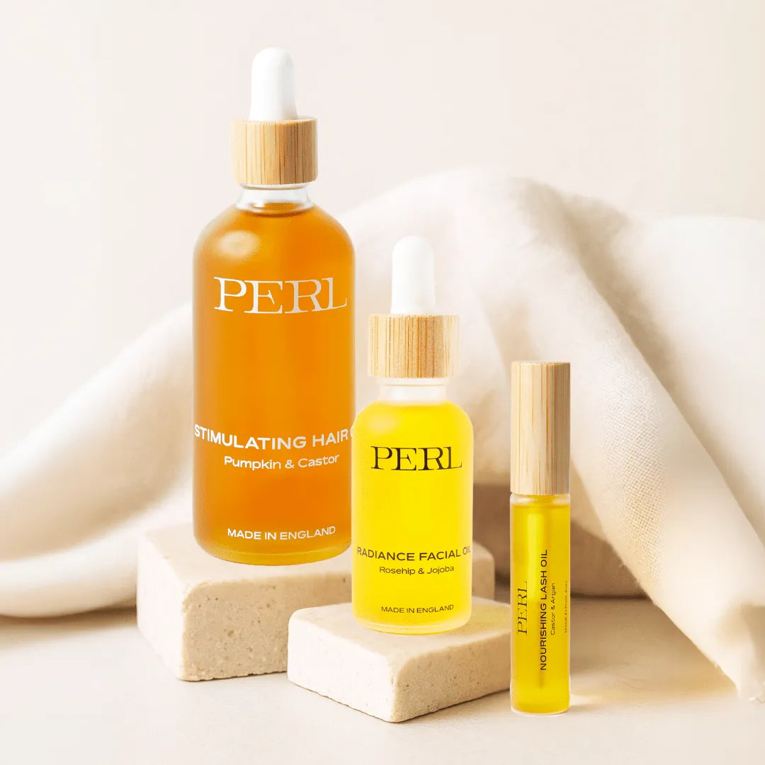 PERL Cosmetics Natural Hair and Skin Set - THE ULTIMATE GLOW-UP BUNDLE Health & Beauty > Personal Care > Massage & Relaxation > Massage Oil > Skin Oils > Natural Hair and Skin Set emmy-jane-boutique.myshopify.com