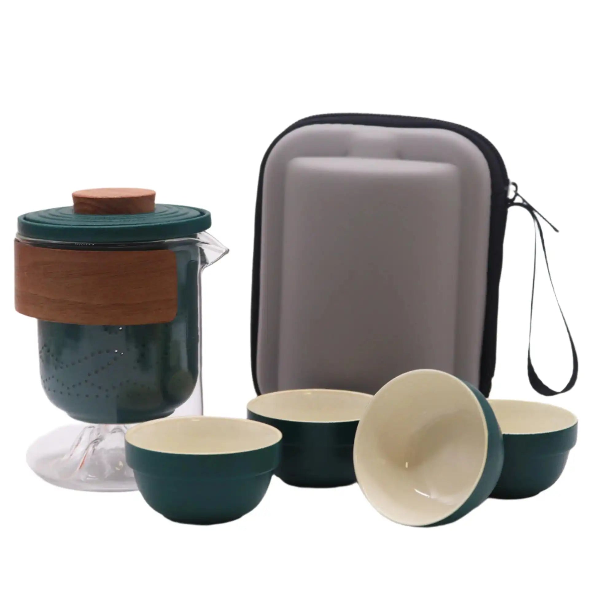 Ancient Wisdom Travel Teapot Set - Tea Infuser Teapot & Matching Cups for 4 Home & Garden > Kitchen & Dining > Tableware > Coffee & Tea Sets >Travel Teapot Set - Tea Infuser Set > Teapot & Matching Cups for 4 emmy-jane-boutique.myshopify.com