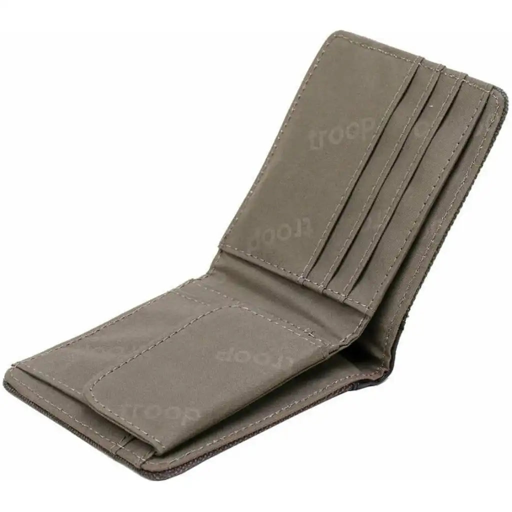 Troop London Canvas Bi-fold Wallet - Blue Brown or Green - Troop London Accessories Apparel & Accessories > Handbags, Wallets & Cases > Mens Wallets > Canvas Bi-fold Wallet > Blue Brown or Green Wallets > Troop London Wallets emmy-jane-boutique.myshopify.com