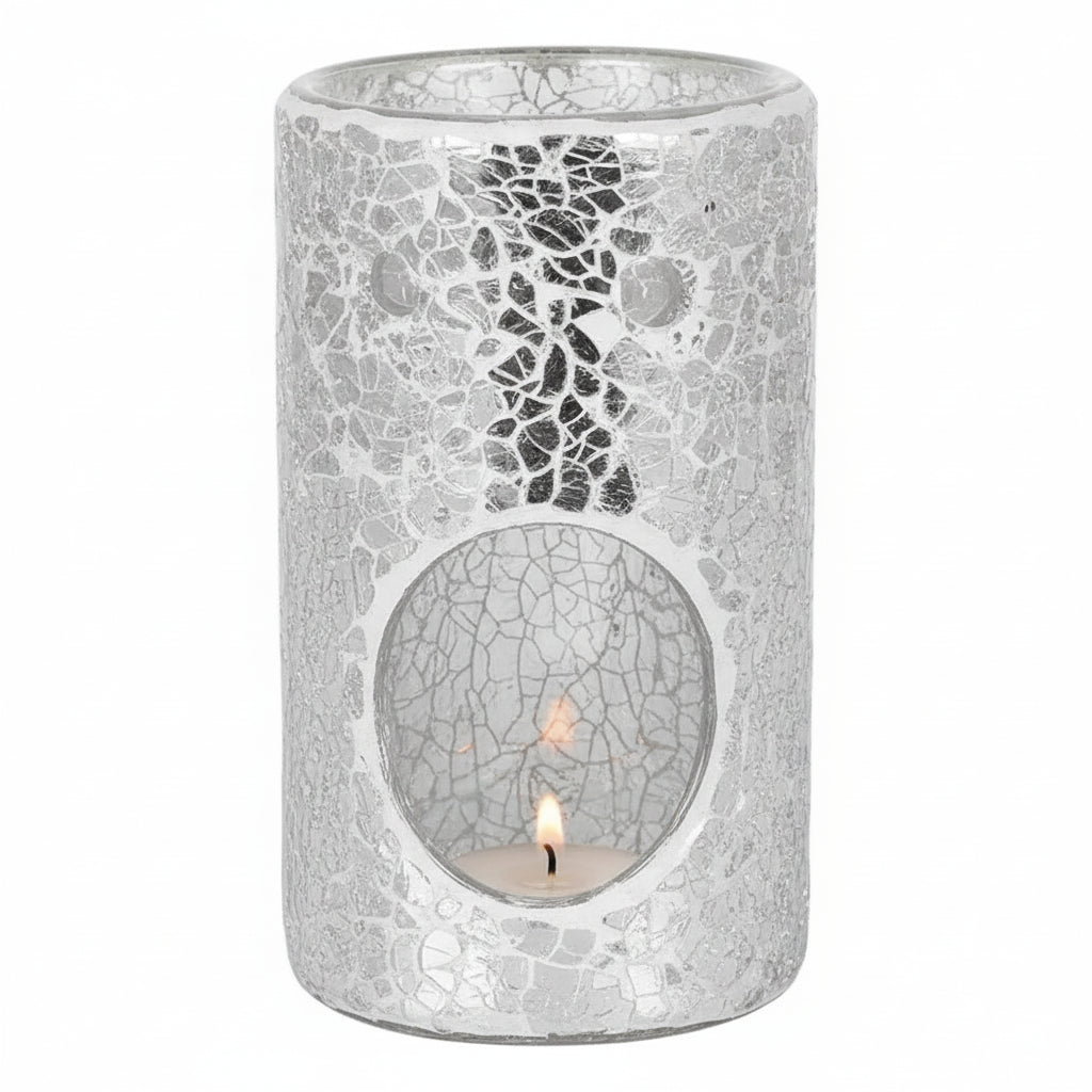 Something Different Oil & Wax Burner - Black Crackle Glass - Home Fragrance Oil Diffuser Home & Garden > Decor > Home Fragrance Accessories > Aroma Diffusers > Ceramic Oil Burners > Black Crackle Glass Oil Burners emmy-jane-boutique.myshopify.com