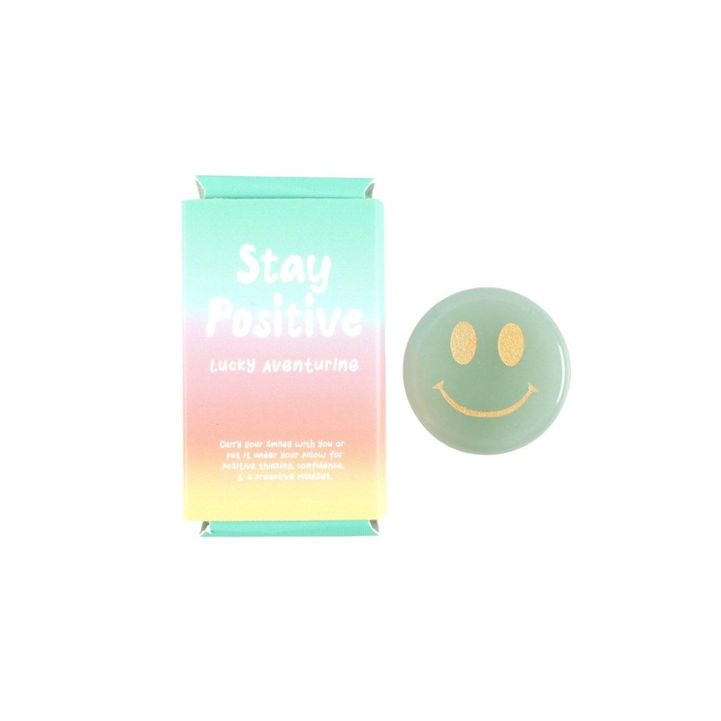 Stay Positive Aventurine Happy Face Crystal Gift