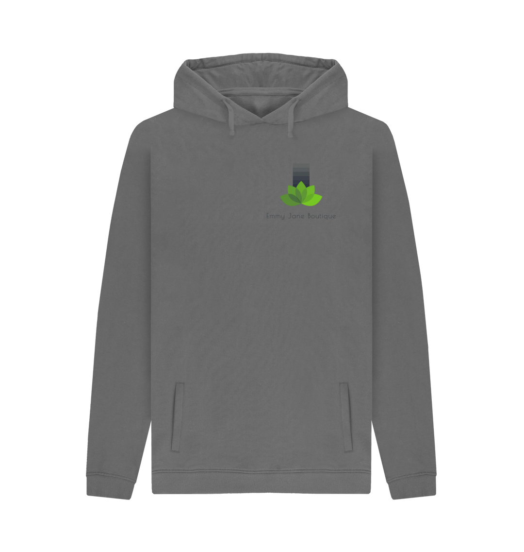 Slate Grey Printed Hoody Front