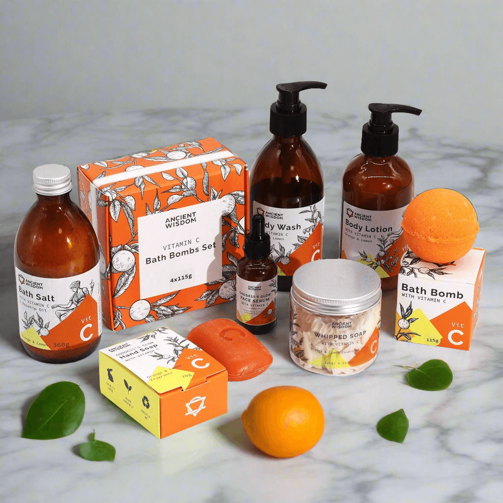 Emmy Jane - Ancient Wisdom - Vitamin C Hand Soap with Essential Oils - Nourishing & Revitalising. All of our Vitamin C products are 🔸 Made with high-quality ingredients🔸Paraben and sulphate free🔸Cruelty-free Our Vitamin C skincare product range is great if you are looking for natural and effective ways to brighten and beautify your skin.