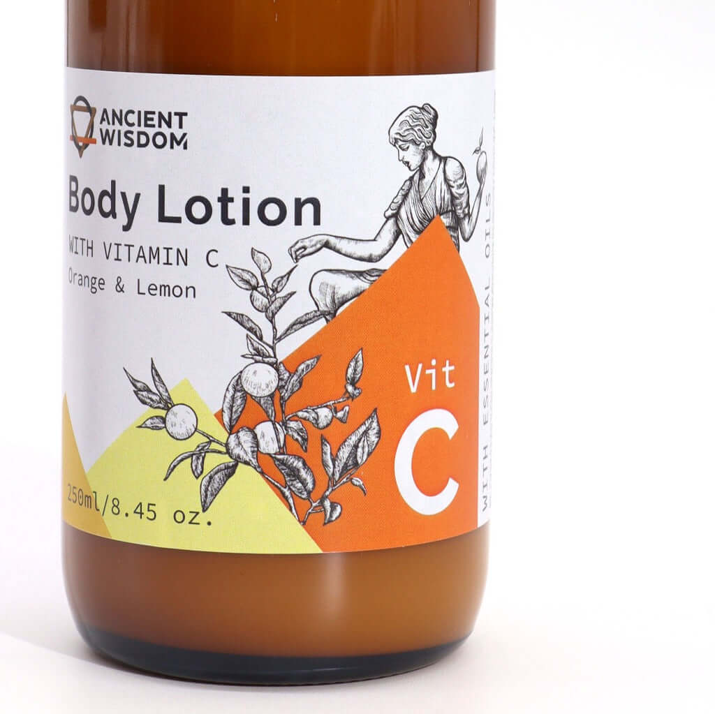 Emmy Jane - Ancient Wisdom. Vitamin C Skincare Body Lotion This moisturising Vitamin C Body Lotion leaves skin feeling soft and radiant. Give the gift of radiant skin with our invigorating Vitamin C skincare range! Packed with nourishing ingredients and uplifting citrus scents, these products are designed to cleanse, soften, and brighten the skin, leaving it feeling refreshed and revitalised. All of our Vitamin C products are 🔸 Made with high-quality ingredients🔸Paraben and sulphate free🔸Cruelty-free