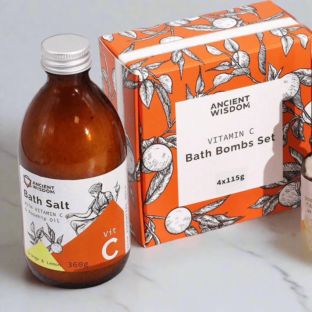 Ancient Wisdom Vitamin C Bath Salt - Himalayan Salt and Essential Oils Health & Beauty > Personal Care > Cosmetics > Bath & Body > Bath Additives > Bath Salts > Bath Salts Gift Sets > Aromatherapy Bath Salt Gift Set > Vitamin C Bath Salt > Himalayan Salt and Essential Oils emmy-jane-boutique.myshopify.com