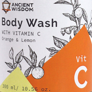 Emmy Jane - Ancient Wisdom - Vitamin C Skincare Bodywash Give the gift of a radiant complexion with our invigorating Vitamin C skincare range! Packed with nourishing ingredients and uplifting citrus scents, these products are designed to cleanse, soften, and brighten the skin, leaving it feeling refreshed and revitalised. Indulge in a spa-like experience with our invigorating Vitamin C Body Wash. All of our Vitamin C products are 🔸 Made with high-quality ingredients🔸Paraben and sulphate free🔸Cruelty-free