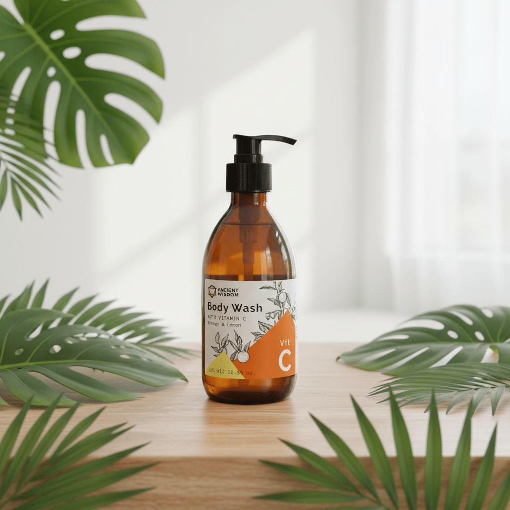 Ancient Wisdom Aromatherapy Body Wash with Vitamin C – Orange & Lemon