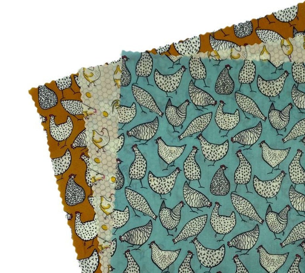 Chicken Design Beeswax Wraps