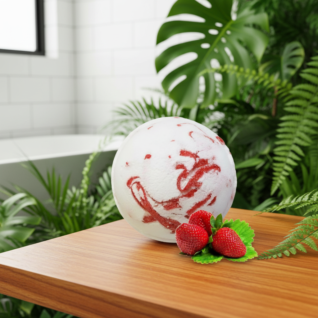 Large Luxury Bath Bombs - Tropical Paradise with Coconut Butter - 180g