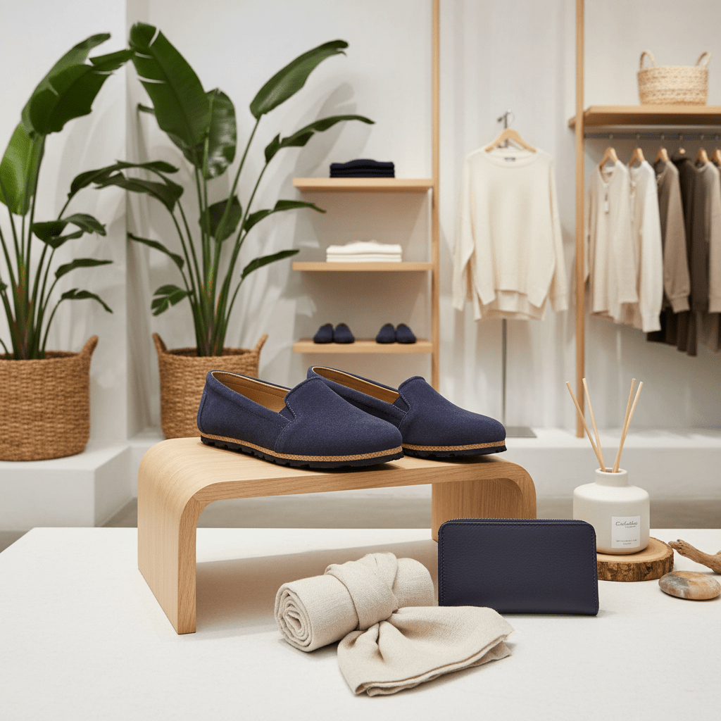 Hugs & Co. Navy Suede Espadrilles for Women
