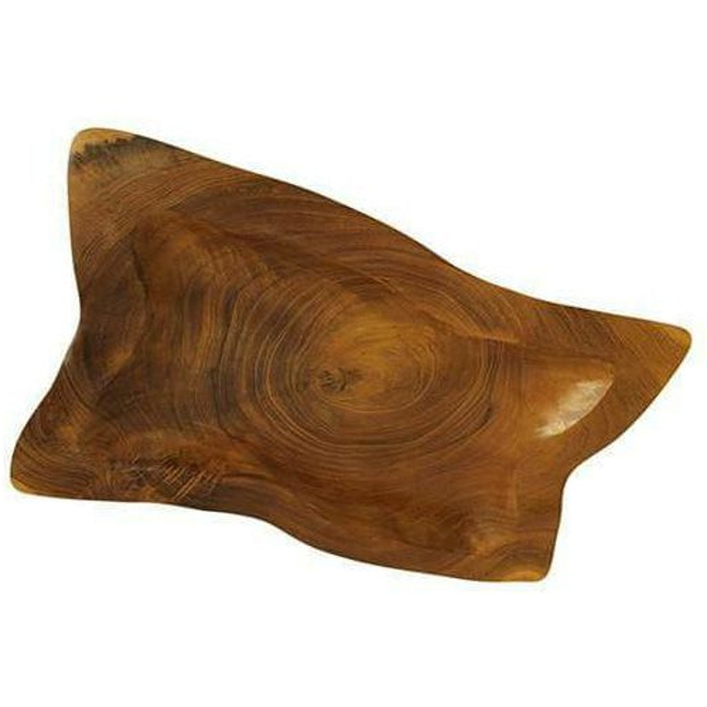 Hand Carved Teak Wood Square Plates  Serving Dish - approx 20cm