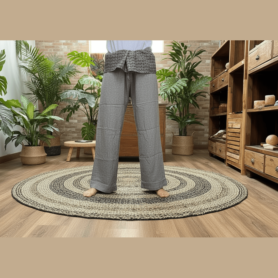 Cotton Yoga Trousers Comfy Festival Pants - 3 Styles - Colourful Prints