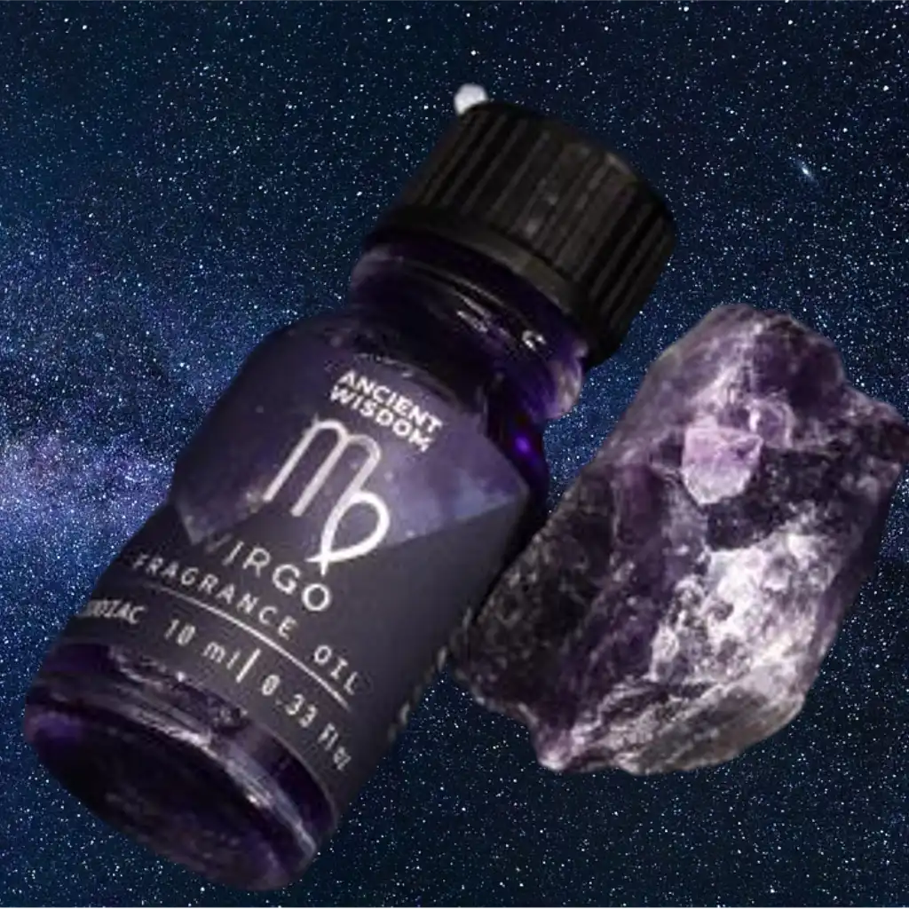 Ancient Wisdom Zodiac Fragrance Oils with Bio Glitter and Gemstones Made in the UK Home & Garden > Decor > Home Fragrances > Fragrance Oil > Zodiac Fragrance Oils with Bio Glitter and Gemstones emmy-jane-boutique.myshopify.com
