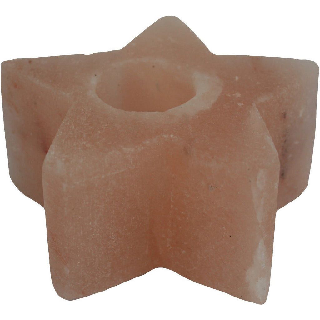 Emmy Jane BoutiqueNatural Himalayan Salt Rock Candle Holders - Grey or Pink